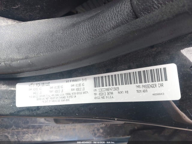 Продаж на аукціоні авто 2015 Chrysler 200 Limited, vin: 1C3CCCAB6FN715029, номер лоту: 45345433