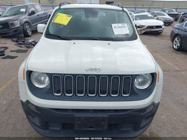 Продажа на аукционе авто 2016 Jeep Renegade Latitude, vin: ZACCJBBTXGPD12229, номер лота: 45346058