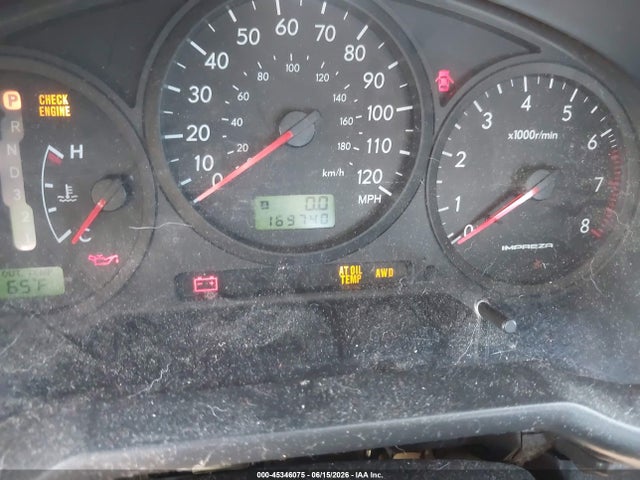 2007 Subaru Impreza 2.5i მანქანა იყიდება აუქციონზე, vin: JF1GD61697H507537, აუქციონის ნომერი: 45346075