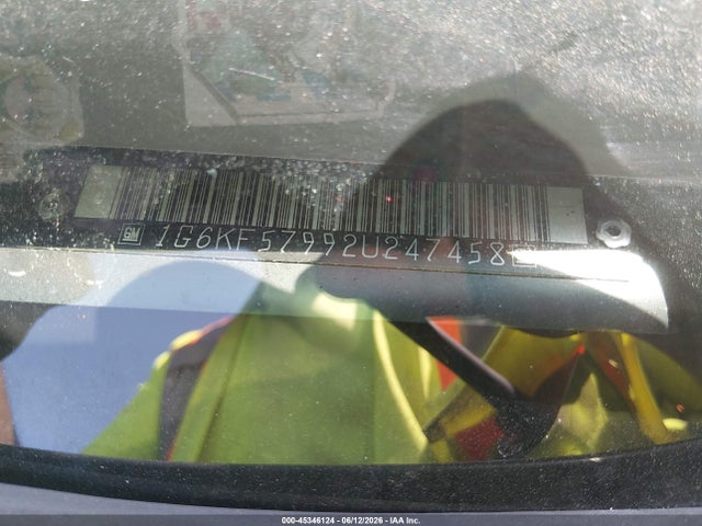 45346124 :رقم المزاد ، 1G6KF57992U247458 vin ، 2002 Cadillac Deville Dts مزاد بيع