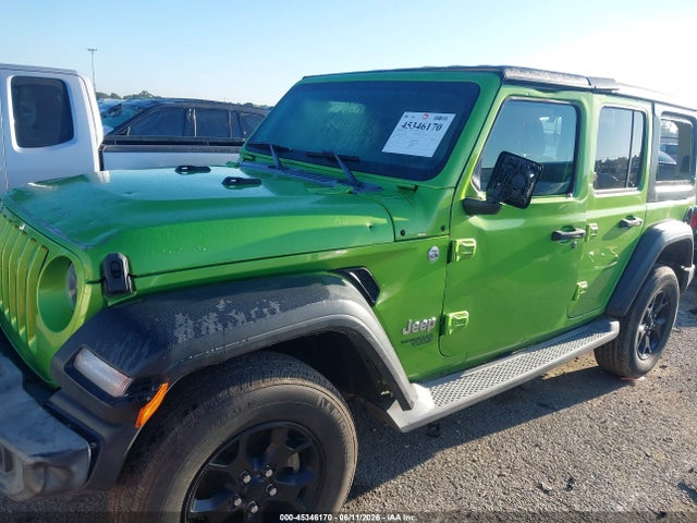 45346170 :رقم المزاد ، 1C4HJXDG7KW616729 vin ، 2019 Jeep Wrangler Unlimited Sport S 4x4 مزاد بيع
