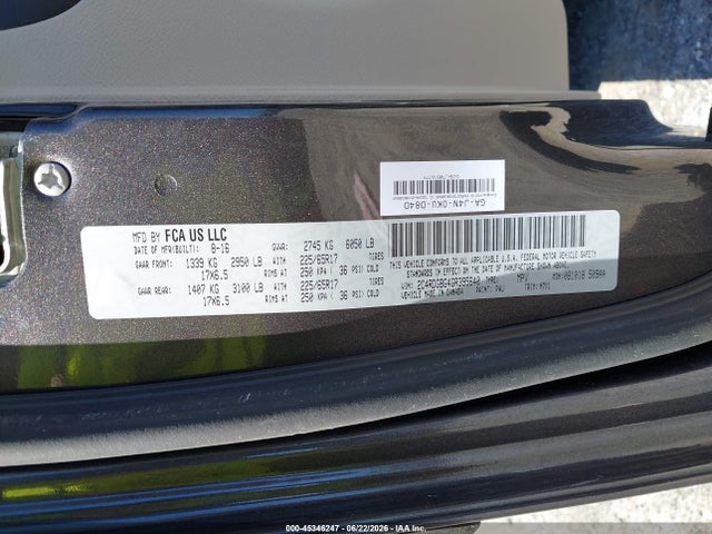 Dodge Grand Caravan Se Plus 2016 2C4RDGBG4GR395640 Image 9