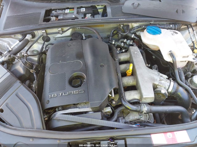 2003 Audi A4 1.8t მანქანა იყიდება აუქციონზე, vin: WAULC68E43A159381, აუქციონის ნომერი: 45346375