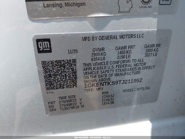 GMC Acadia Denali Ultimate Awd 2026 1GKENTKS9TJ211952 Image 9