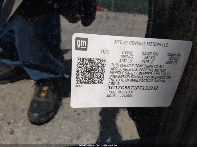 1G1ZG5ST1PF131932 Chevrolet Malibu Fwd Rs
