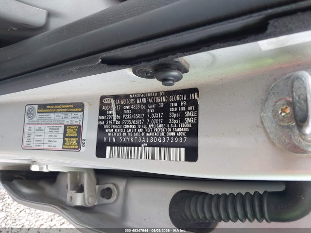 Продаж на аукціоні авто 2013 Kia Sorento Lx, vin: 5XYKT3A18DG372937, номер лоту: 45347044