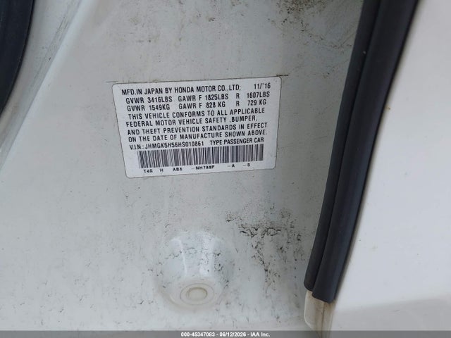 JHMGK5H56HS010861 Honda FIT LX