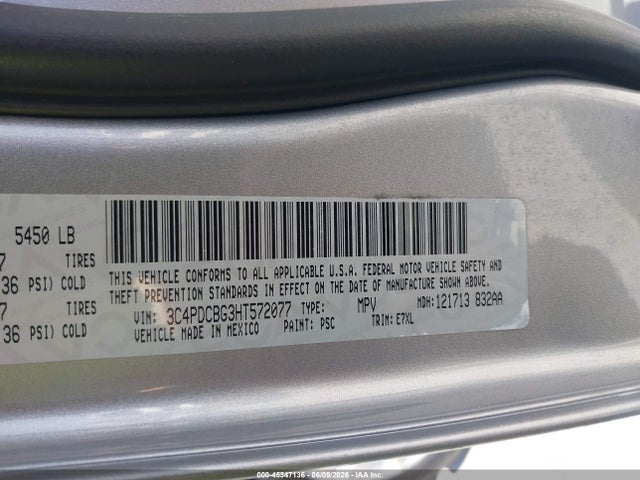 Dodge Journey Sxt 2017 3C4PDCBG3HT572077 Image 9
