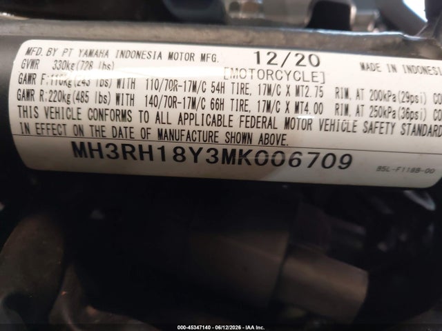 Yamaha Yzfr3 A 2021 MH3RH18Y3MK006709 Image 10