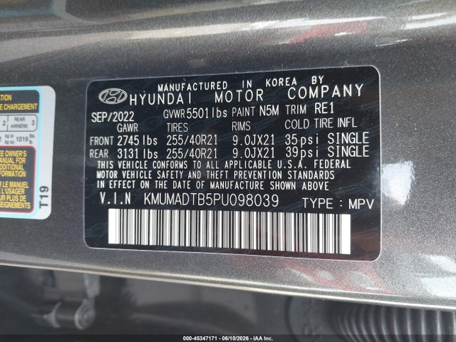 Aukcja sprzedaży 2023 Genesis Gv70 2.5t Awd, vin: KMUMADTB5PU098039, numer aukcji: 45347171