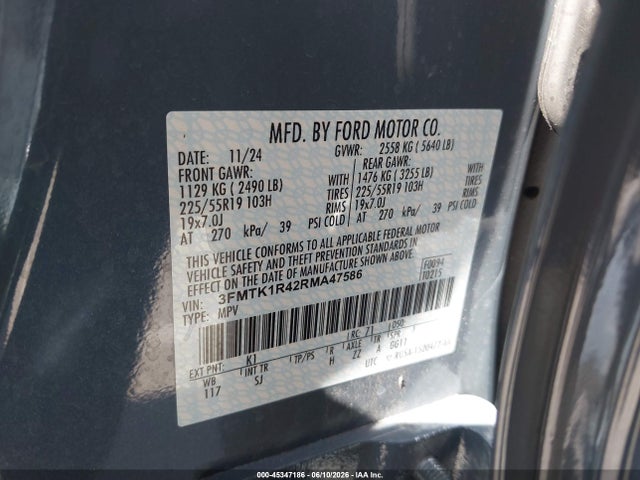 Ford Mustang Mach-e Select 2024 3FMTK1R42RMA47586 Image 9