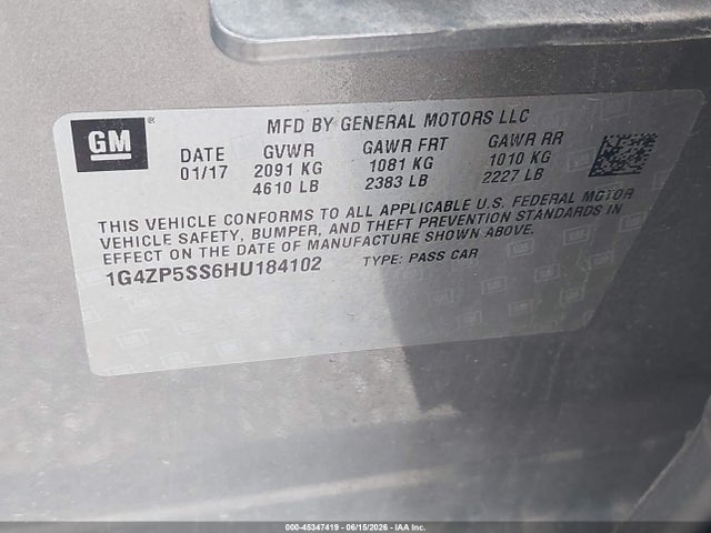 Aukcja sprzedaży 2017 Buick Lacrosse Essence, vin: 1G4ZP5SS6HU184102, numer aukcji: 45347419
