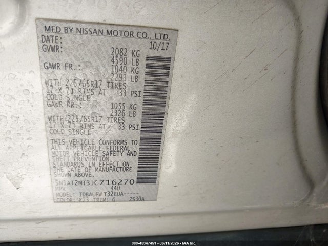 Nissan ROGUE S 2018 5N1AT2MT3JC716270 Image 9