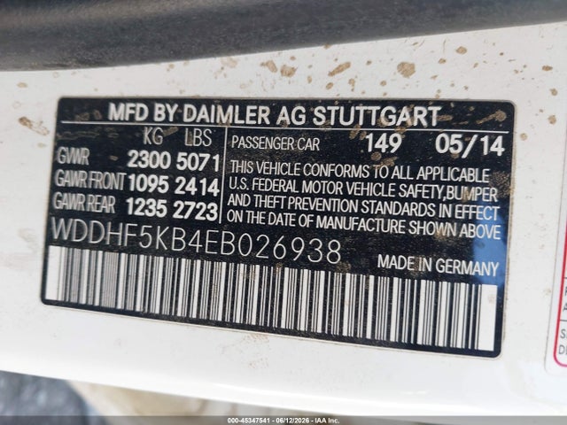 Mercedes-Benz E 350 2014 WDDHF5KB4EB026938 Image 9
