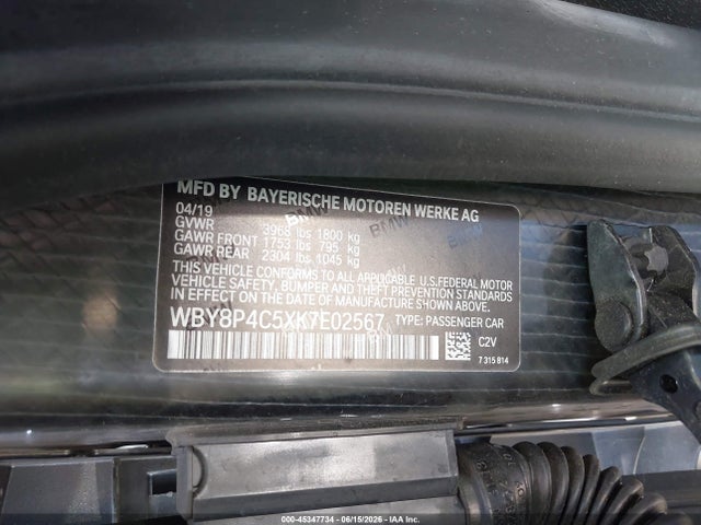 BMW I3 120ah W/range Extender 2019 WBY8P4C5XK7E02567 Image 9
