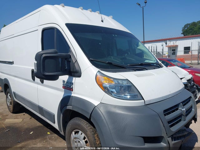 2018 Ram Promaster 2500 High Roof 136 Wb მანქანა იყიდება აუქციონზე, vin: 3C6TRVCG7JE119012, აუქციონის ნომერი: 45347815