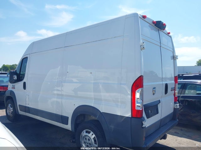 2018 Ram Promaster 2500 High Roof 136 Wb მანქანა იყიდება აუქციონზე, vin: 3C6TRVCG7JE119012, აუქციონის ნომერი: 45347815