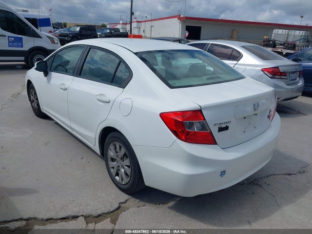 Продаж на аукціоні авто 2012 Honda Civic Lx, vin: 19XFB2F5XCE356471, номер лоту: 45347982