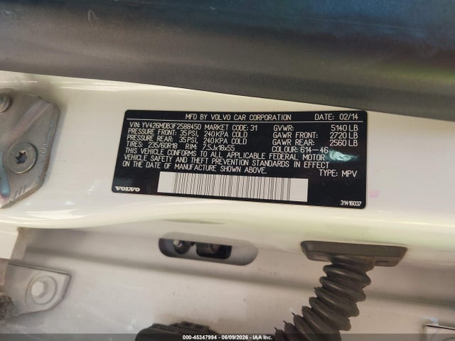 Volvo Xc60 T5 Premier 2015 YV426MDB3F2588450 Image 9