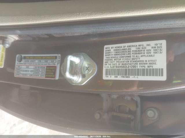 Продажа на аукционе авто 2013 Acura Rdx, vin: 5J8TB4H56DL012951, номер лота: 45348063