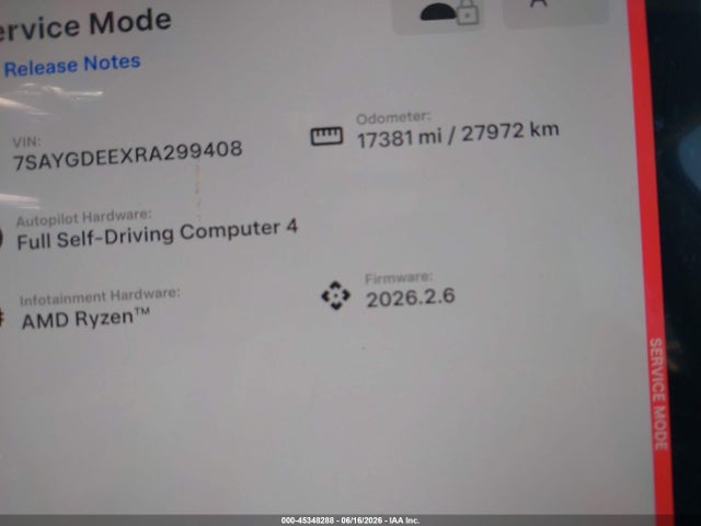Продажа на аукционе авто 2024 Tesla Model Y Long Range Dual Motor All-wheel Drive, vin: 7SAYGDEEXRA299408, номер лота: 45348288