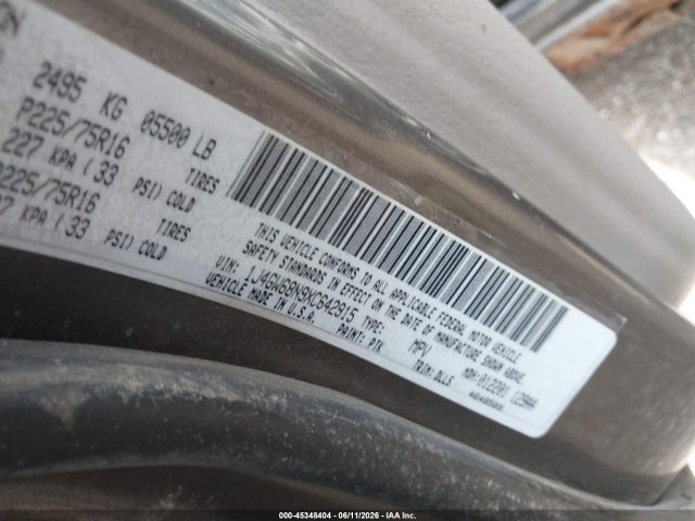 45348404 :رقم المزاد ، 1J4GW68N9XC642915 vin ، 1999 Jeep Grand Cherokee Limited مزاد بيع