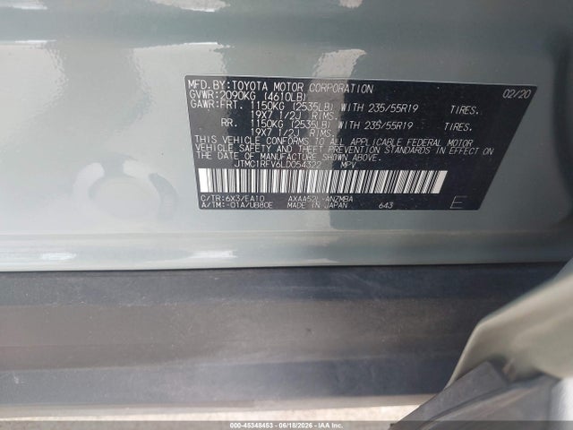 Toyota Rav4 Xle Premium 2020 JTMC1RFV6LD054322 Image 9