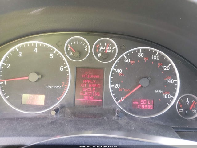 Aukcja sprzedaży 2002 Audi Allroad 2.7l, vin: WA1YD54B92N142220, numer aukcji: 45348511