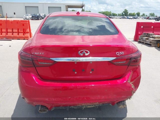 2021 Infiniti Q50 Luxe მანქანა იყიდება აუქციონზე, vin: JN1EV7BP3MM701370, აუქციონის ნომერი: 45348896