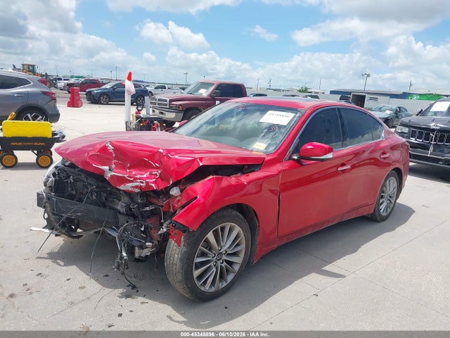 2021 Infiniti Q50 Luxe მანქანა იყიდება აუქციონზე, vin: JN1EV7BP3MM701370, აუქციონის ნომერი: 45348896