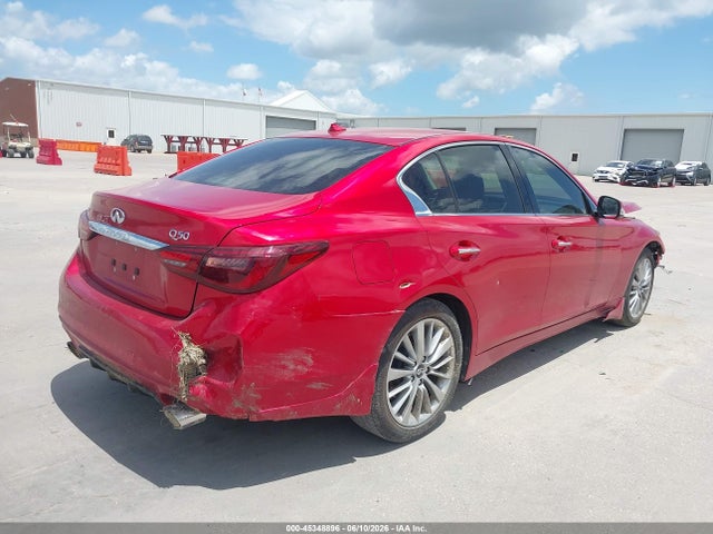 2021 Infiniti Q50 Luxe მანქანა იყიდება აუქციონზე, vin: JN1EV7BP3MM701370, აუქციონის ნომერი: 45348896