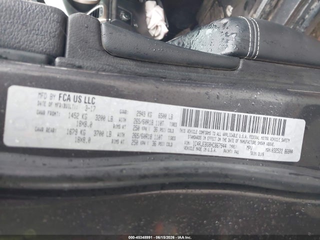 1C4RJEBG8HC867944 Jeep Grand Cherokee Limited 4x2