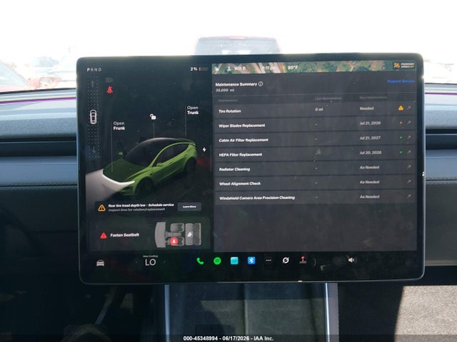 2026 Tesla Model Y Premium Rear-wheel Drive/rear-wheel Drive მანქანა იყიდება აუქციონზე, vin: 7SAYGDED7TF382215, აუქციონის ნომერი: 45348994