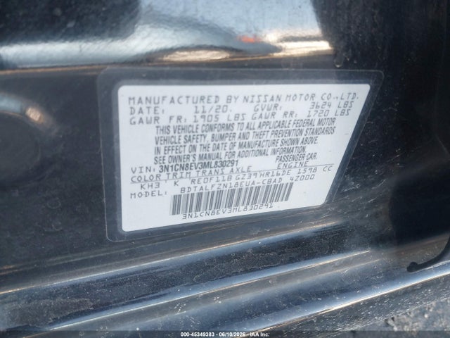 Nissan Versa Sv Xtronic Cvt 2021 3N1CN8EV3ML830291 Image 9