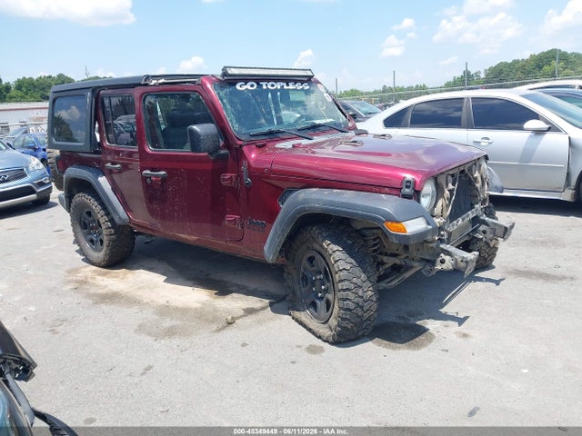 2022 Jeep Wrangler Unlimited Sport 4x4 მანქანა იყიდება აუქციონზე, vin: 1C4HJXDGXNW151884, აუქციონის ნომერი: 45349449