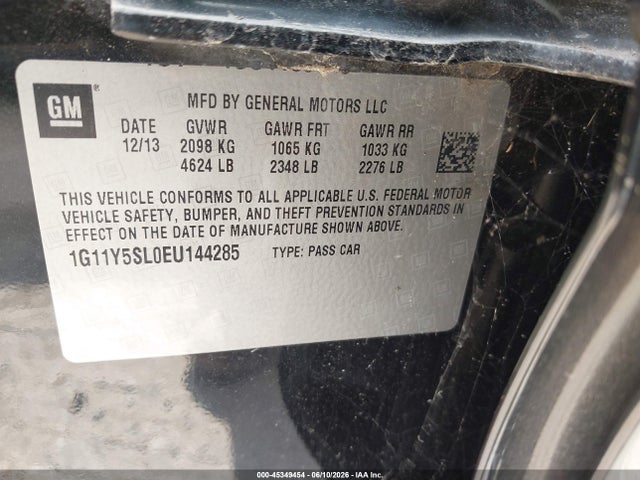 Продаж на аукціоні авто 2014 Chevrolet Impala 1ls, vin: 1G11Y5SL0EU144285, номер лоту: 45349454