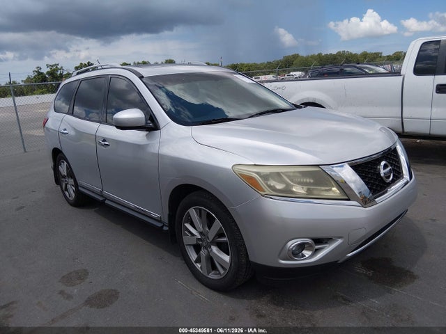 2014 Nissan Pathfinder Platinum მანქანა იყიდება აუქციონზე, vin: 5N1AR2MN0EC647110, აუქციონის ნომერი: 45349581
