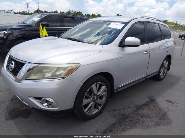 2014 Nissan Pathfinder Platinum მანქანა იყიდება აუქციონზე, vin: 5N1AR2MN0EC647110, აუქციონის ნომერი: 45349581