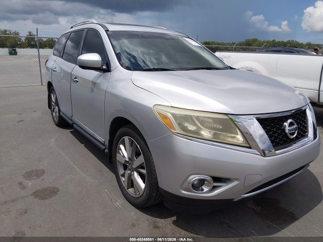 2014 Nissan Pathfinder Platinum მანქანა იყიდება აუქციონზე, vin: 5N1AR2MN0EC647110, აუქციონის ნომერი: 45349581