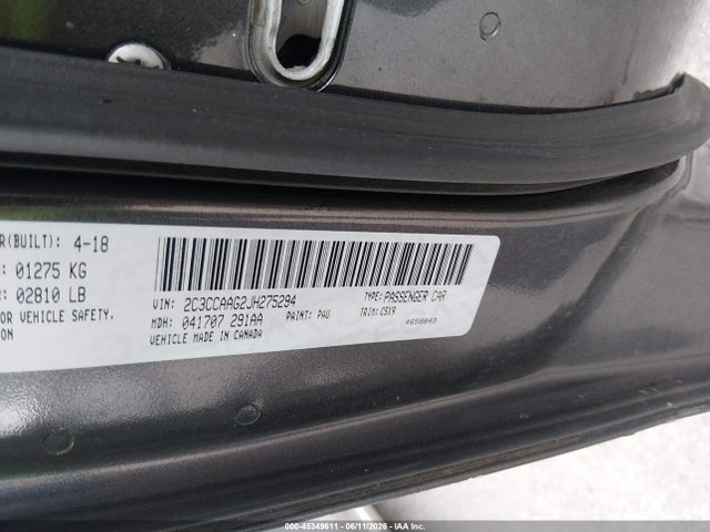 Aukcja sprzedaży 2018 Chrysler 300 Touring, vin: 2C3CCAAG2JH275294, numer aukcji: 45349611
