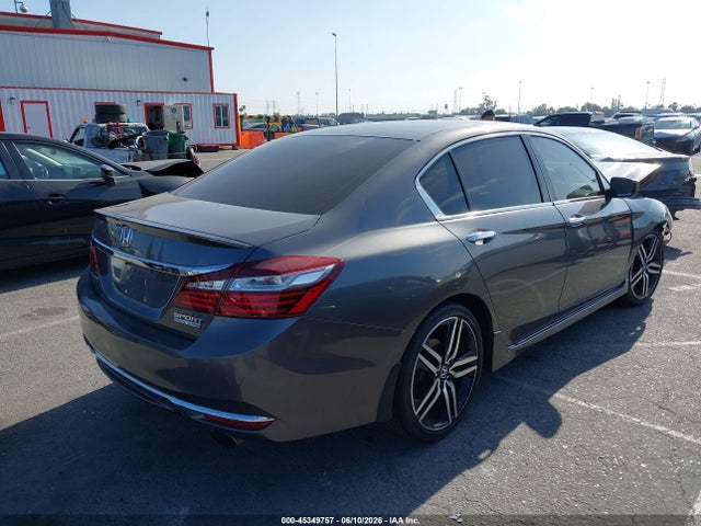45349757 :رقم المزاد ، 1HGCR2F11HA249574 vin ، 2017 Honda Accord Sport Se مزاد بيع