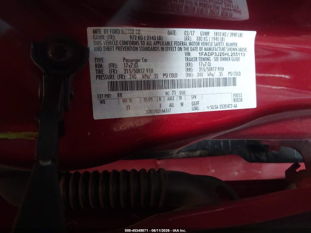 Ford Focus Titanium 2017 1FADP3J25HL255113 Image 9