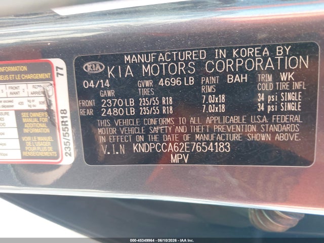 KIA Sportage Sx 2014 KNDPCCA62E7654183 Image 9