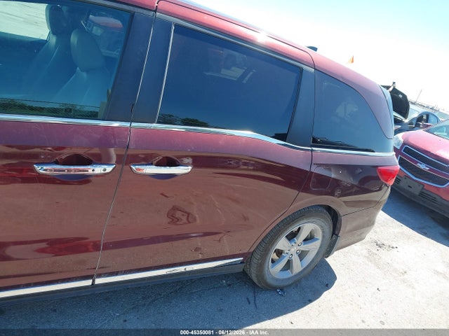 45350081 :رقم المزاد ، 5FNRL6H76JB028763 vin ، 2018 Honda Odyssey Ex-l مزاد بيع