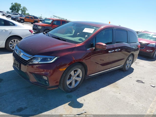 45350081 :رقم المزاد ، 5FNRL6H76JB028763 vin ، 2018 Honda Odyssey Ex-l مزاد بيع