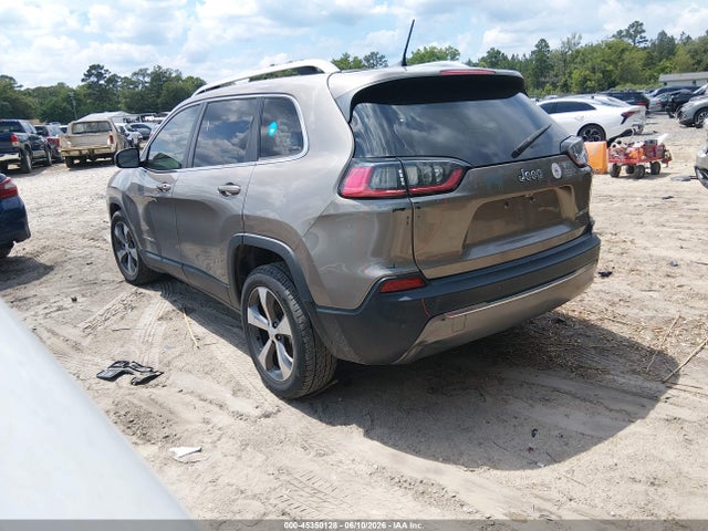 2019 Jeep Cherokee Limited Fwd მანქანა იყიდება აუქციონზე, vin: 1C4PJLDB6KD325434, აუქციონის ნომერი: 45350128