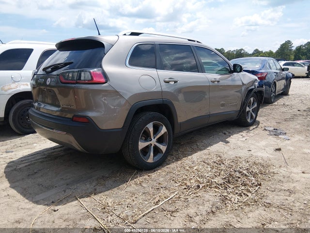 2019 Jeep Cherokee Limited Fwd მანქანა იყიდება აუქციონზე, vin: 1C4PJLDB6KD325434, აუქციონის ნომერი: 45350128