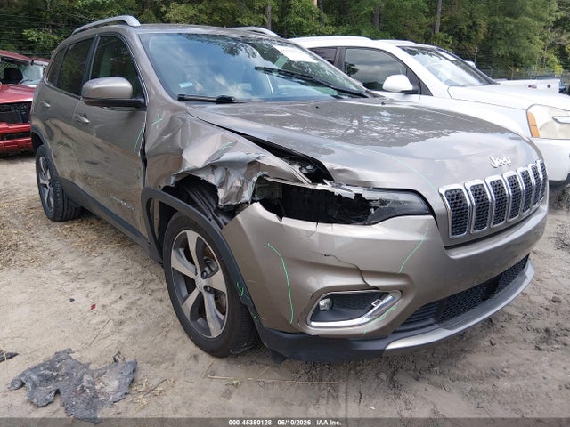 2019 Jeep Cherokee Limited Fwd მანქანა იყიდება აუქციონზე, vin: 1C4PJLDB6KD325434, აუქციონის ნომერი: 45350128