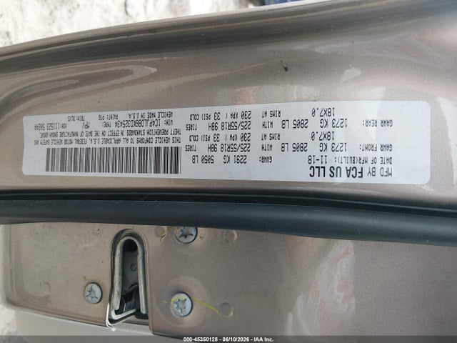 2019 Jeep Cherokee Limited Fwd მანქანა იყიდება აუქციონზე, vin: 1C4PJLDB6KD325434, აუქციონის ნომერი: 45350128