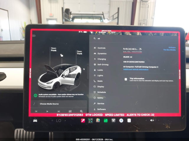 Tesla Model 3 Performance Dual Motor All-wheel Drive 2022 5YJ3E1EC2NF312563 Image 7